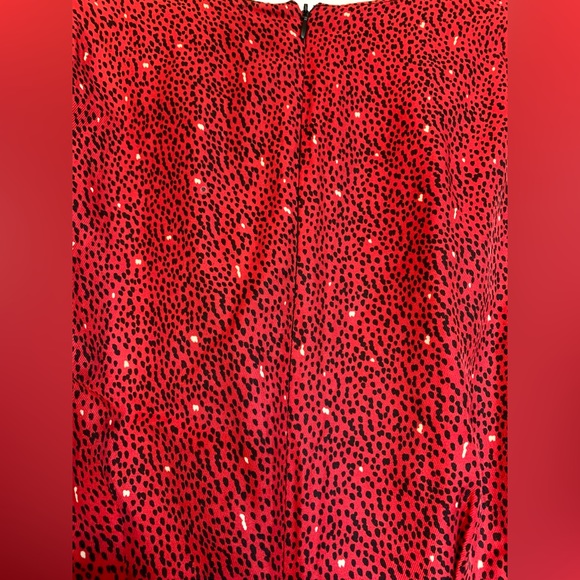 LN ZARA RUCHED FRONT DRESS. FULLY LINED. HIDDEN BACK ZIPPER. DRESS IS FITTED. - Picture 11 of 16